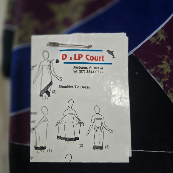 D&LP Court Sarong Wrap Beach Cover Up Turban Dress Shawl Turtle Print - Picture 2 of 6